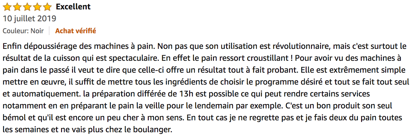 commentaire Panasonic Croustina